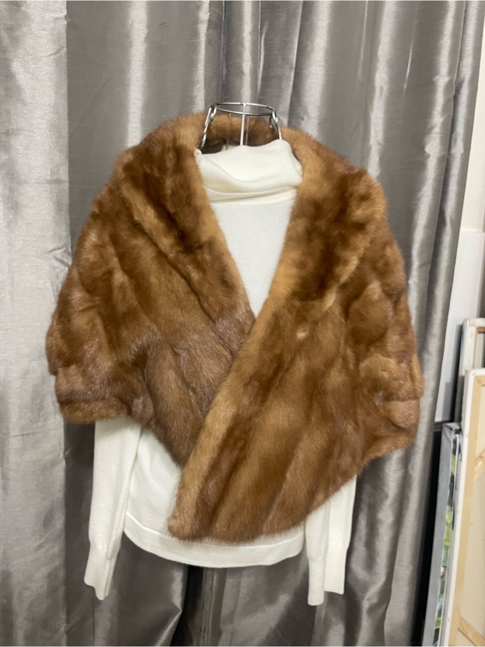 Genuine mink vintage fur stole - Picture 5 of 7